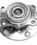 Close-up of Rear Wheel Hub Bearing Assembly Set for Left and Right With ABS, Fits 2011-2016 Hyundai Elantra, 2012-2017 Hyundai Veloster, 2014-2018 Kia Forte and Forte5, 2-Piece Replacement Kit