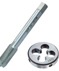 M12 X 1 Metric Tap And Die Set With HSS High Speed Steel tool for right hand threads, shown in close-up detail.