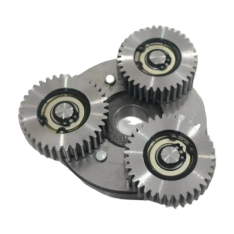 Three Piece Electric Bike Motor Gear Replacement Kit with Compact Planetary Gear Durable Assembly