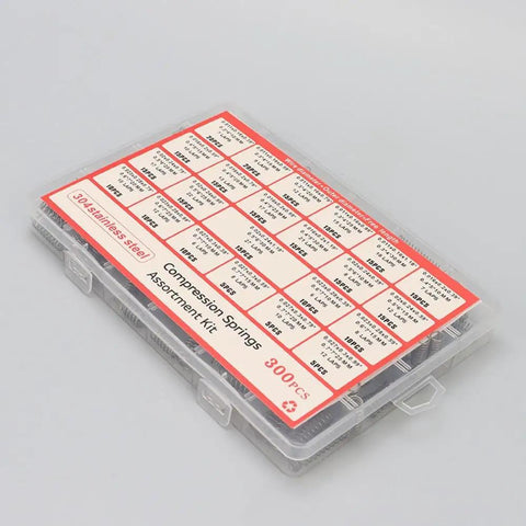 Get Your Hands On This Awesome 300PCS Stainless Steel Compression Spring Assortment Kit With 23 Varied Sizes Perfect for Mechanical Repair Electronic DIY Projects And Car Gadgets To Fix Doors Umbrellas Piano Keys And Kitchenware Like A Boss Today. 300-piece 304 stainless compression spring assortment kit in plastic case