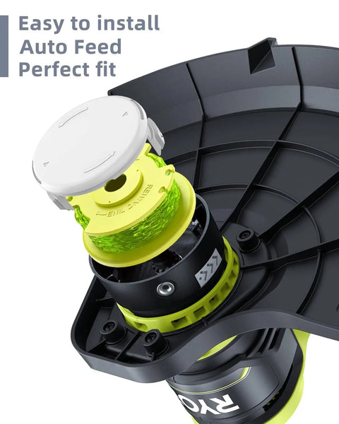 0.08 Inch Copolymer Nylon Trimmer Line Refill Spool Set For Cordless Weed Wacker Compatible With One Plus 18V 24V 40V Trimmers