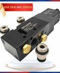 Push Pull Air Valve Four Way Two Position Manual Heavy Duty Tailgate Valve for Dump Trucks