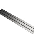 Silver 20-inch aluminum 75 Type Miter Track T Slot for table saw and CNC router woodworking fence system with sliding brackets
