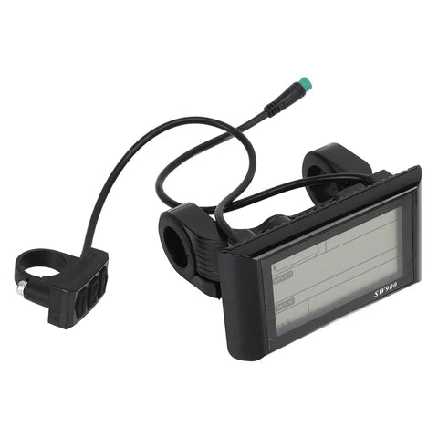 Electric Bike LCD Display SW900 24V 36V 48V 60V 5 Pin Ebikes Display Meter Control Panel Screen detached with mounting hardware