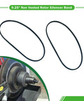 9.25 Inch Non Vented Rotor Silencer Band Two Pack for Brake Lathe Noise Reduction with Ammco AA6922 compatibility