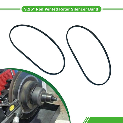 9.25 Inch Non Vented Rotor Silencer Band Two Pack for Brake Lathe Noise Reduction with Ammco AA6922 compatibility