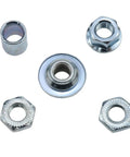 Hella Durable Rear Bicycle Hub Axle 190 Mm Compatible With 3/8 Inch Frame Spacing And 26 Tpi Threads silver coated nuts and washers