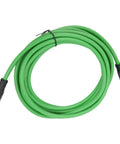 Industrial Cat6 RJ45 Ethernet Patch Cord 5m IP67 Tough 24 AWG Cable for Factory Automation and Control Cabinets High Speed Data Link for Machinery and Industrial Equipment Rugged Built For The Shop Floor Industrial Grade Performance. Green 5m cable with IP67 connectors