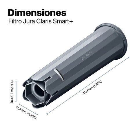 Image of Claris Smart Water Filter Pack Of Five For Automatic Coffee Machines Keeps Your Espresso Water Clean And Tastes Great With Easy Installation And Long Lasting Fresh Flavor 71793 showing dimensions in centimeters.