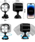 Battery Operated Motion Sensor Lights Outdoor Waterproof Security Spotlight 800 Lumen With Four LED Bulbs Night Activation