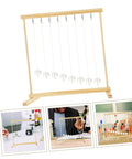 Snake Shape Pendulum Energy Conservation DIY Kit For Hands-On Physics Experiments, wooden model with hanging spheres.