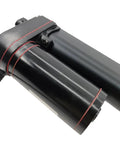 Heavy Duty Linear Actuator Motor DC 12V 24V Smooth Stroke close-up view of black motor housing and wiring detail.
