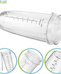Two Pack 32oz Replacement Cups For Auto IQ Blenders Wide Compatibility With Various Models Durable BPA Free Clear Cups