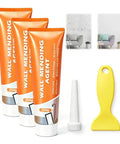 2026 Upgrade Drywall Repair Kit With Scraper For Quick Hole Patching And Wall Mending Spackle Set displayed with tubes and scraper