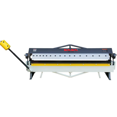 Built Tough 48 Inch Box And Pan Sheet Metal Brake Handling 16 Gauge Mild Steel With Quick Swap Fingers And Zero Drag Blade Gap Adjust For No Hassle Fabrication On A Busy Shop Floor