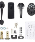 Oil Rubbed Bronze Front Door Lock Set With Keyless Entry And Handle Electronic Keypad Deadbolt Smart Lock For Front Door