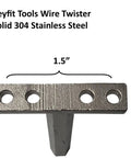 Heavy Duty Wire Twister Tool For Fence Wire And Rebar Tie Ups Up To Three Sixteenth Inch 7 Gauge Wire Stainless Steel Construction