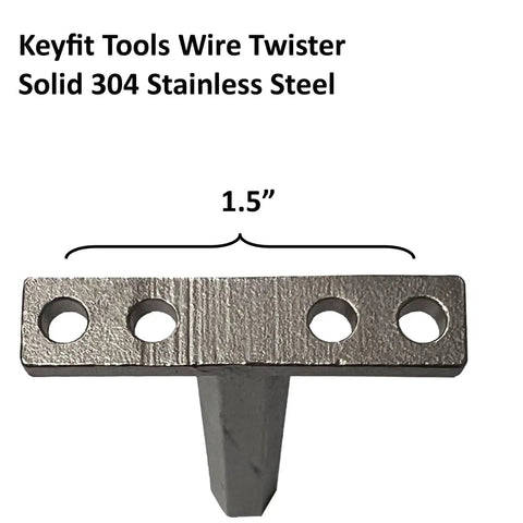 Heavy Duty Wire Twister Tool For Fence Wire And Rebar Tie Ups Up To Three Sixteenth Inch 7 Gauge Wire Stainless Steel Construction