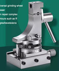 Radius And Angle Grinding Wheel Dresser With Sliding Base Precision shown with micrometer 0.01mm on metal surface.