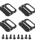 4 Pack Hidden Recessed Drawer Pull Handles For Cabinets And Furniture Metal Zinc Alloy Ring Style Cabinet Hardware with screws