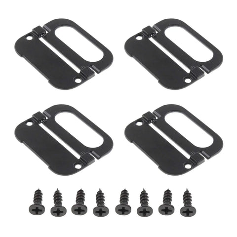 4 Pack Hidden Recessed Drawer Pull Handles For Cabinets And Furniture Metal Zinc Alloy Ring Style Cabinet Hardware with screws