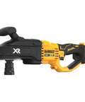Dewalt cordless stud drill featuring 20V brushless drive and 7/16 inch hex chuck for tough framing work.