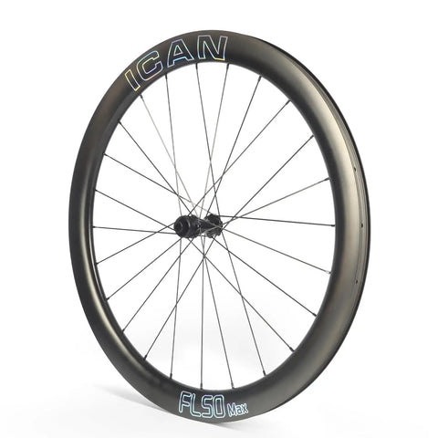 FL50 Max Carbon Disc Road Bike Wheelset 700C, 50mm Deep, 23mm Internal Width, 28mm External, Ultra Lightweight At 1395g Pair