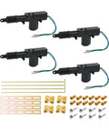 Universal 4 Pack Car Door Lock Actuators 12V 2 Wire High Power Central Locking System Kit For SUV Sedan Truck Heavy Duty Automotive Replacement Accessories