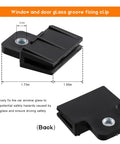 Window Glass Channel Clip Set For Auto Window Regulator Holders And Sash Retainers, Easy Install, Back View