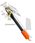 Heavy Duty Air Pump Hose Connector With Locking Air Chuck For Std Tire Valves And Fine Thread Tire Inflator Hose Adapter Fits Car Motorcycle Bike For Rescue Work With Screw Clamp Flex Ranging 16Cm To 100Cm For Quick Fixes Any Time Keep Your Ride Safe., black braided hose with brass locking chuck, M6*1 adapter, 16-100cm