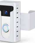 No Drill Video Doorbell Mount For Ring And Blink White Wedge Bracket Adapter That Prevents Blocking The Motion Sensor
