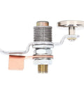 Xixian 600A Heavy Duty Welding Ground Clamp With Super Strong Magnet And Thickened Brass Nose, close-up of metal components.
