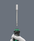 Kraftform Kompakt 28 SB Combi-Driver With Magazine And Anti-Roll Handle, showing bayonet adapter being inserted