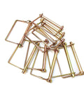 10 Pack 5/16 Inch Trailer Coupler Wire Lock Pins Gold, 4 Inch Long, Heavy Duty Zinc Plated Carbon Steel Trailer Hitch Pins Built Tough For Secure Towing
