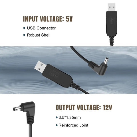 Power Cord For Cobra Radar Detectors USB Charger Cable Replacement For Cobra RAD 480i 350 380 450 with USB connector and shell
