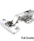 Stainless Steel Cabinet Door Hinges With Soft Close Damper Hydraulic Buffer For Full Overlay Cabinets And Furniture Hardware Easy Install