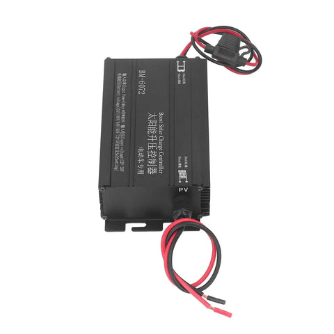 600W MPPT Solar Charge Controller With Step-Up Design, 12-50V Input, metal shell, LCD display, real-time voltage display