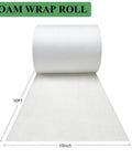 Foam Wrap Roll 10 Inch Wide 50 Feet Long For Moving And Dish Packing Non Abrasive Cushioning Foam Sheets, roll view