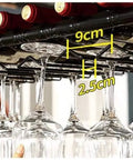 Buttery Smooth Stainless Steel Concealed Pivot Hinge Handles Heavy 70 Kilogram Loads With A Full 180 Degree Swing Perfect For Your Built In Closet Doors And Tough Furniture Jobs: showing the detailed dimensions of a wine glass rack