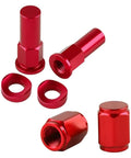 3 Piece Rim Lock Nut Kit For Dirt Bikes And Motocross Tire Clamp Screws Rim Lock Nuts Spacers Bolts And Valve Caps Durable Orange G15 Finish Easy To Install High Quality Gear