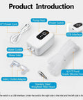 Components of Ultra Handy Food Grade USB Electric Auto Siphon For Bottling Home Brew Wine Beer Beverages And Kombucha