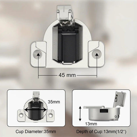 Boss Grade Cabinet Hinges For Face Frame Doors With Slick 110 Degree Swing Heavy Duty Build No Sweat Screw On Install Comes Full Eight Pack Mounting Plates Not Included