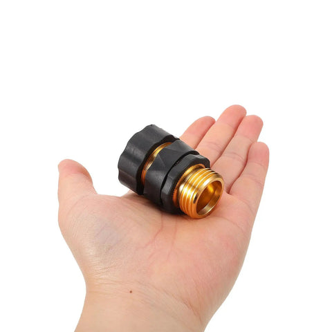 Top Rated 4Pcs Heavy Duty Garden Hose Quick Disconnect Coupler Set For Easy Repair And Fast Connector Hookups On Any Standard Pipe, brass and black