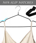 100 Pack Non Slip Metal Hangers For Clothes Dope Space Saving Triangle Design 15.7 Inch Heavy Duty Coat Suit Bridal Dress Hangers