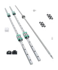 CNC Ball Screw And Linear Rail Kit With SFU1605 1200mm Set Two HGR20 1200mm Rails BF12 BK12 Carriers DSG16H Nut And Coupling