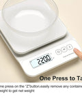 Digital Kitchen Scale With 11 Pound Capacity Dual LCD Display Tare Function And Precise Half Gram Resolution top view