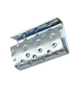 Close-up of Open Dot Convex Seals for Five Eighth Inch Strapping PET PP Banding Clips showing textured metal surface.