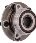 Front view of a Front Hub Bearing Assembly for 2019-2024 Kia Forte5 Niro Hyundai Elantra N and EV, bolt-on, 27-spline, sealed unit