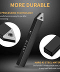 SENDUO 5/16 inch indexable carbide turning inserts holder, 5-piece black metal lathe tool set.