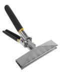 Duckbill Pliers Manual Metal Bender for Sheet Metal Roofing with nonslip jaws and 1/4 inch guides for precise clamping.